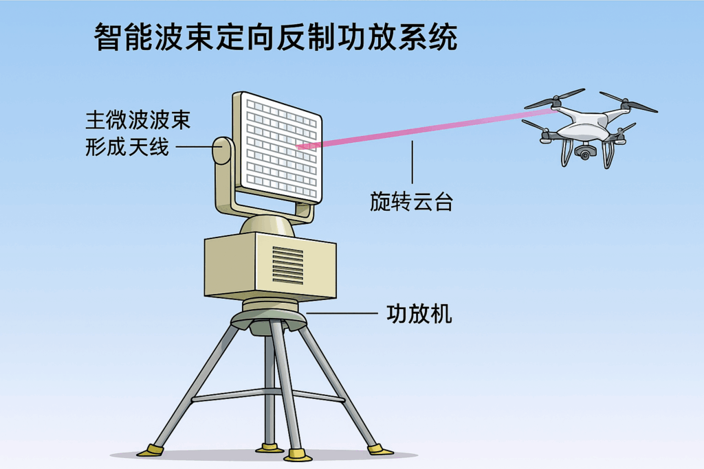 智能波束定向反制功放系统：无人机防御的精准利器