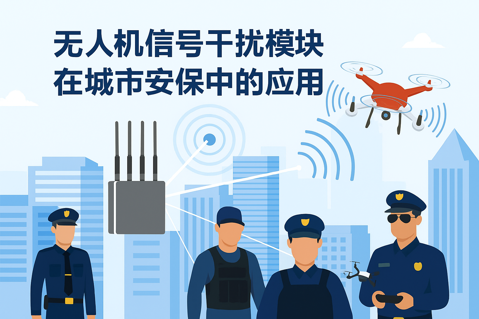 无人机信号干扰模块在城市安保中的应用价值