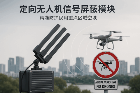 定向无人机信号屏蔽模块：精准防护民用重点区域空域