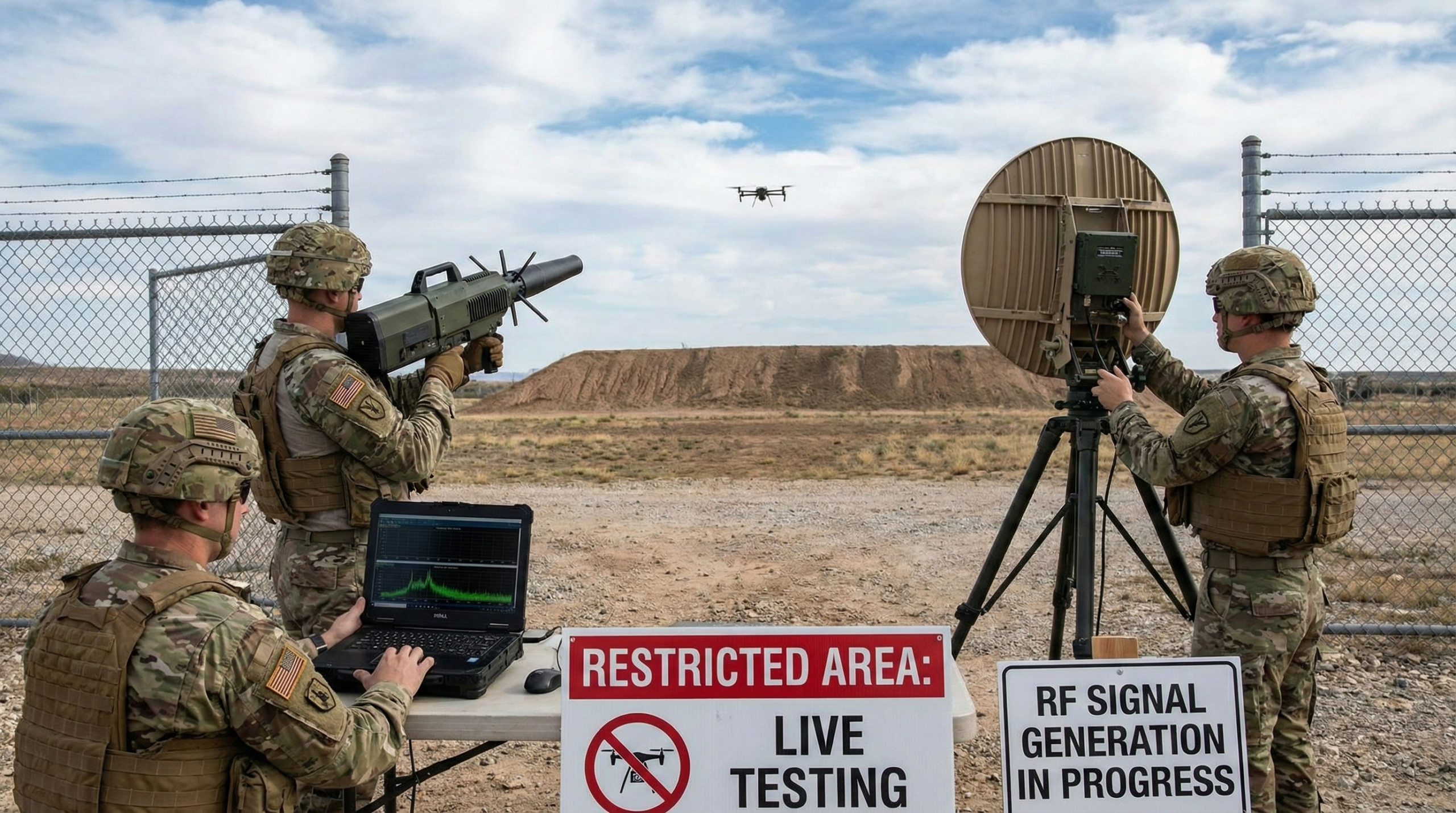 Counter-UAV Signal Interference