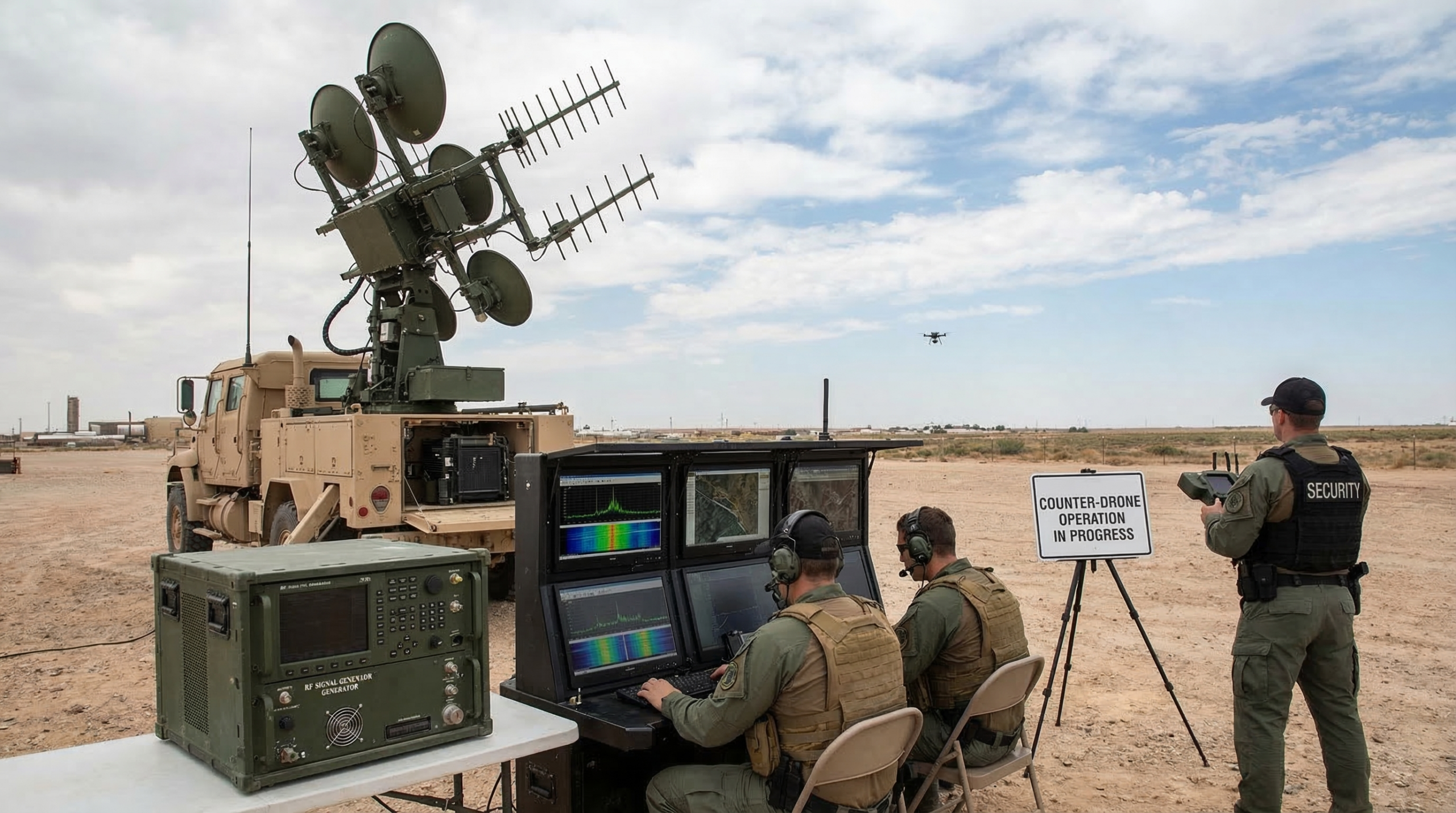 Counter-UAV Signal Jamming