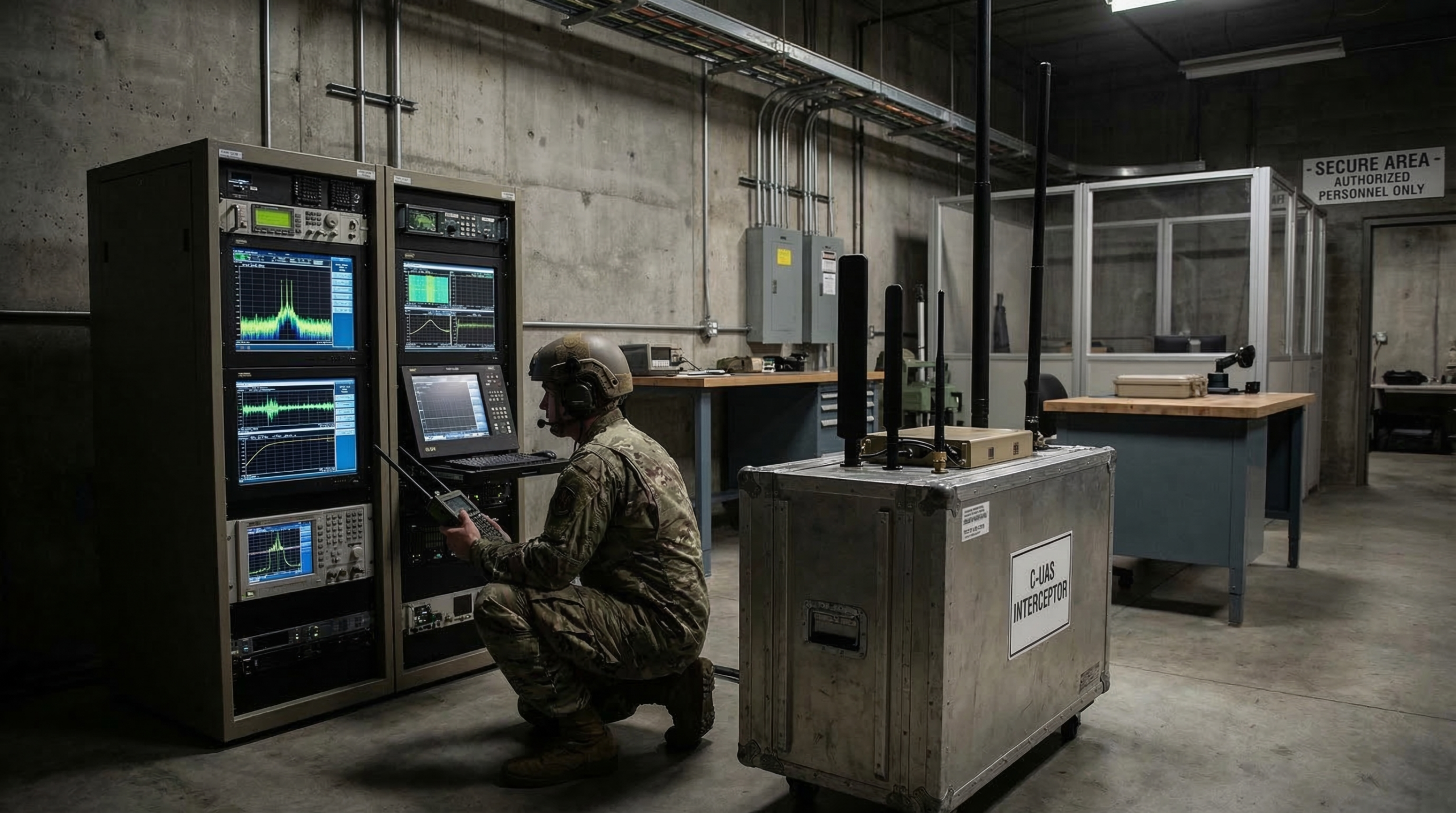 Anti-Drone Signal Jamming