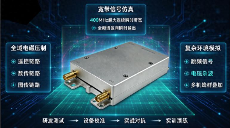 宽频对抗新基石：400M 瞬时带宽信源，构筑新一代反无人机电磁防线