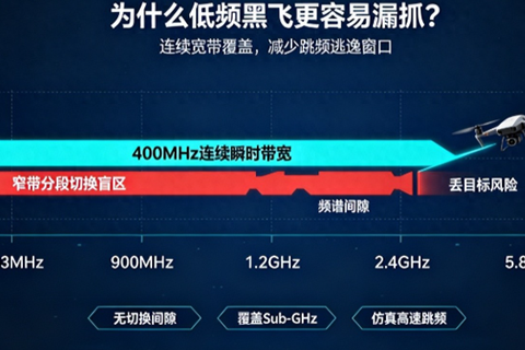 应对低频黑飞威胁｜400M 瞬时带宽反无人机信源，筑牢低空安防防线